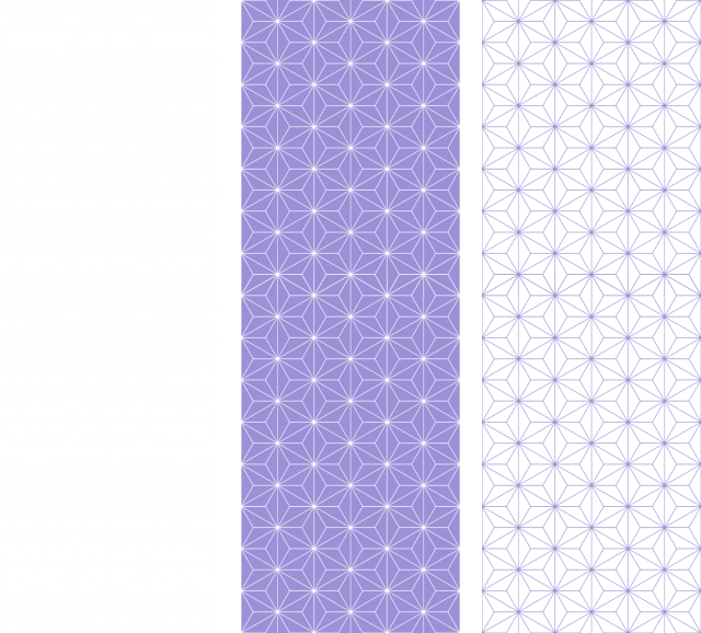 和柄シームレスパターン集 麻の葉 紫 無料イラスト素材 素材ラボ