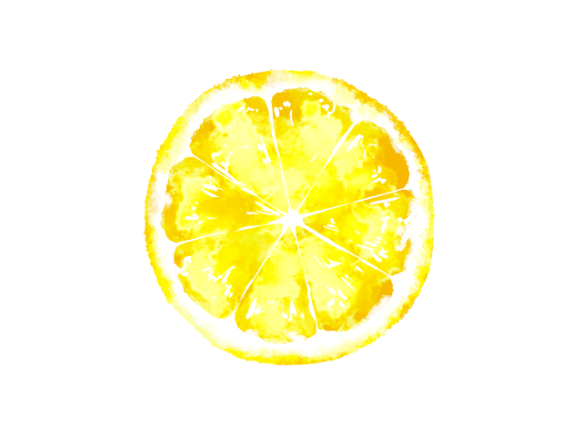 レモンの断面素材01 無料イラスト素材 素材ラボ