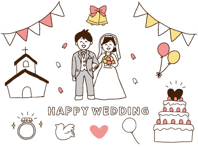 フリー画像 結婚式 イラスト Amrowebdesigners Com