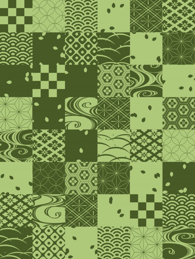 市松模様の背景素材02 緑 無料イラスト素材 素材ラボ
