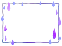 雨の滴る水彩風フ…