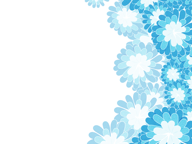 花のフレーム 青 無料イラスト素材 素材ラボ