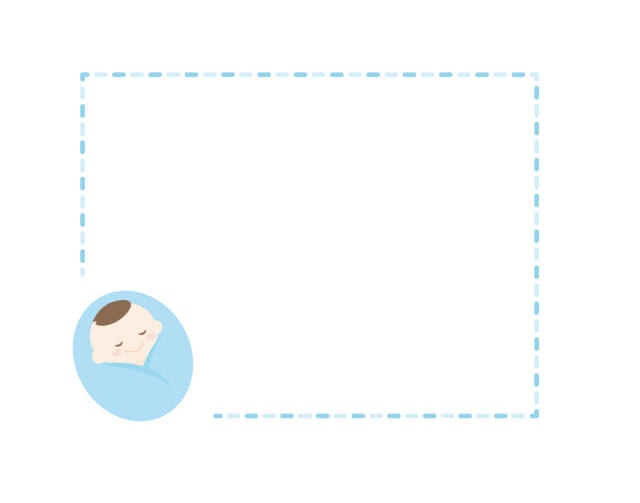 赤ちゃん フレーム2 無料イラスト素材 素材ラボ