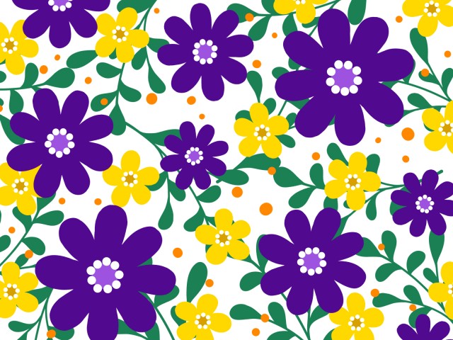 北欧風のお花の背景素材 紫 無料イラスト素材 素材ラボ