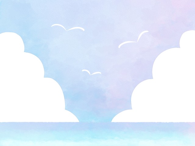 海と空と雲の背景素材02 紫 無料イラスト素材 素材ラボ