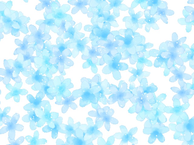 水彩の花の背景素材01 青 無料イラスト素材 素材ラボ