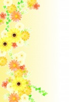 黄色い花のカード…
