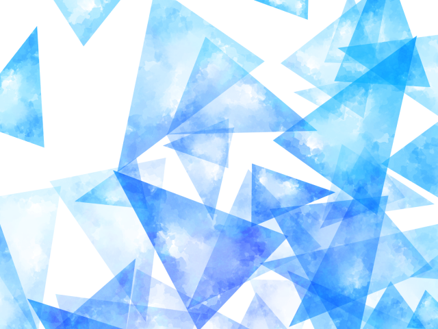 三角模様の水彩背景素材 青 無料イラスト素材 素材ラボ
