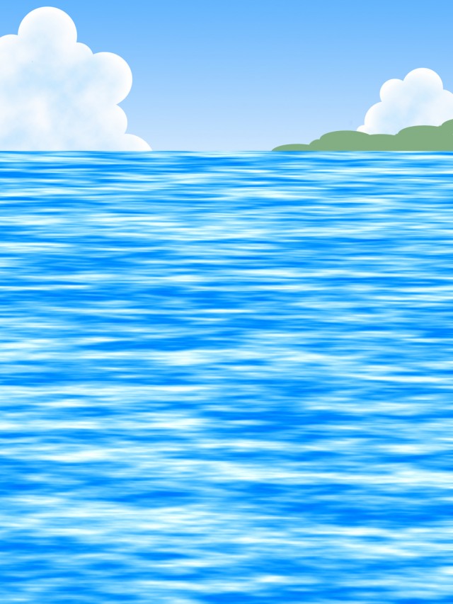 海面の壁紙画像 波の風景背景素材イラスト 無料イラスト素材 素材ラボ