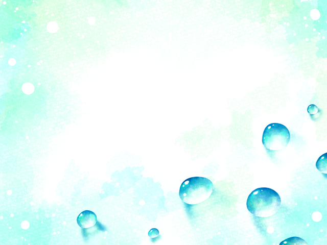 水彩の水滴フレーム 青 無料イラスト素材 素材ラボ
