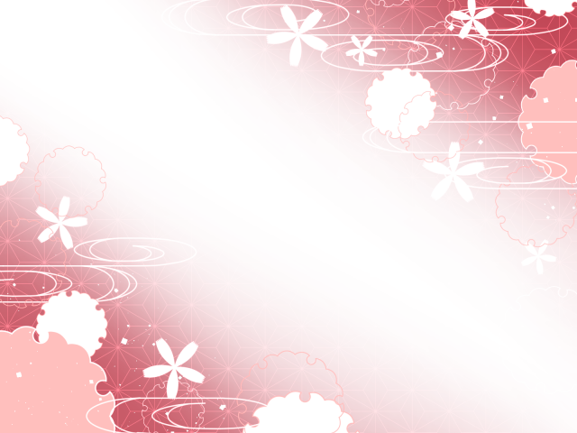和風のフレーム19 ピンク 無料イラスト素材 素材ラボ