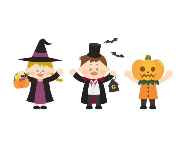 ハロウィーン仮装する子供1 無料イラスト素材 素材ラボ