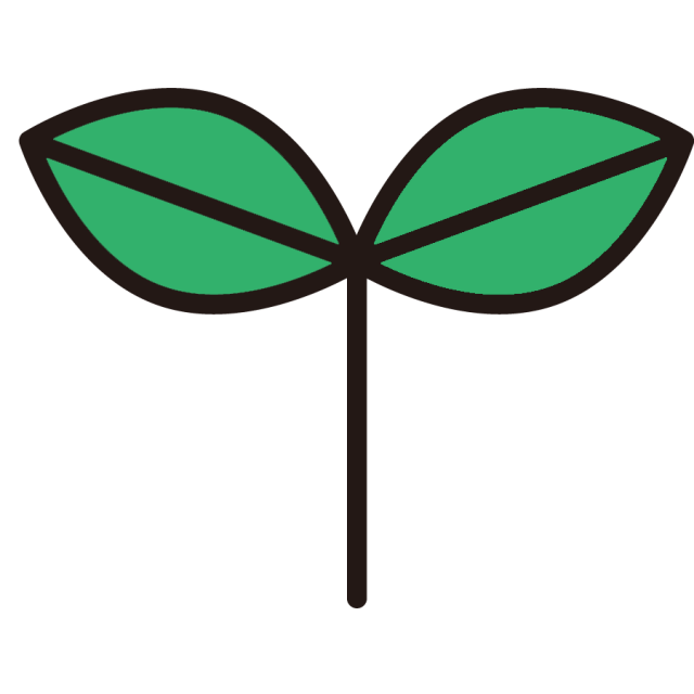 植物 双葉 ふたば グリーン アイコン エコ 無料イラスト素材 素材ラボ