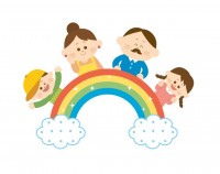 虹と家族1