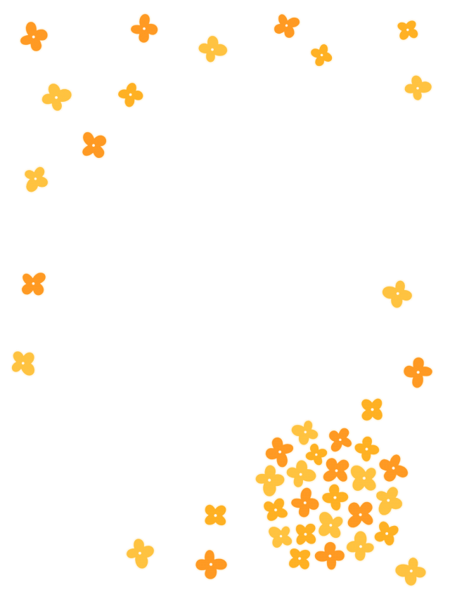金木犀のフレーム05 無料イラスト素材 素材ラボ