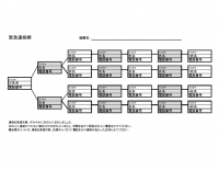 緊急連絡網の雛形…