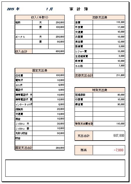 エクセル 家計簿テンプレート 雛形 年間 無料イラスト素材 素材ラボ