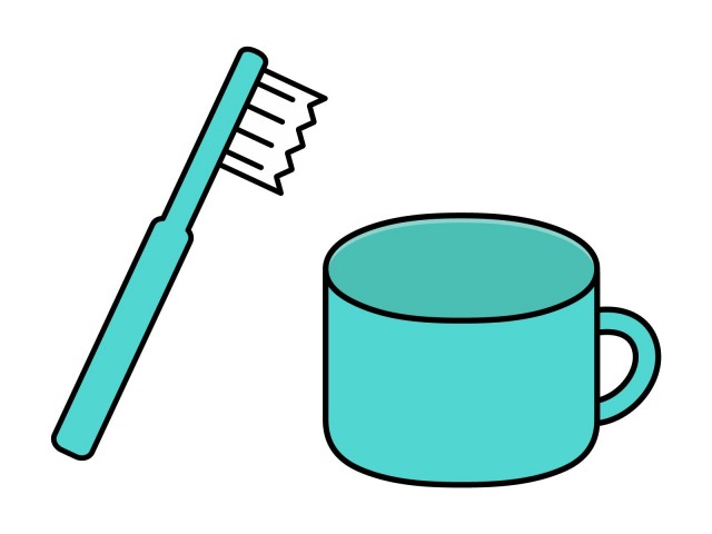 歯ブラシとコップ 無料イラスト素材 素材ラボ