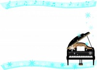 冬のピアノのフレ…