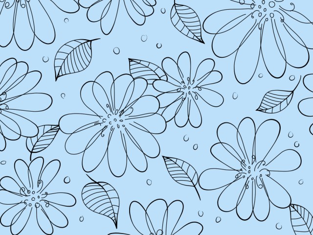 シンプルな花の背景素材01 青 無料イラスト素材 素材ラボ
