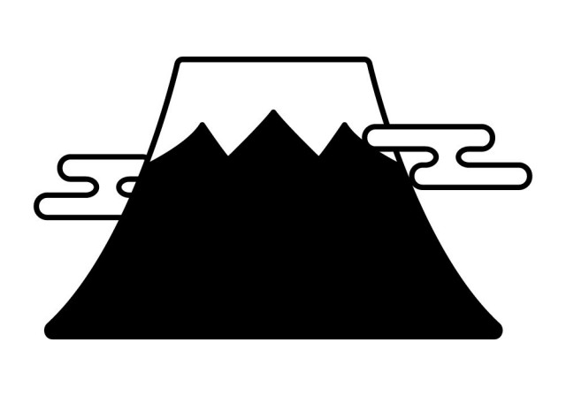 富士山 シルエット 無料イラスト素材 素材ラボ