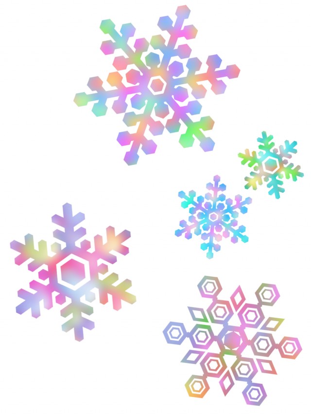 雪の結晶壁紙画像カラフル背景素材イラスト 無料イラスト素材 素材ラボ
