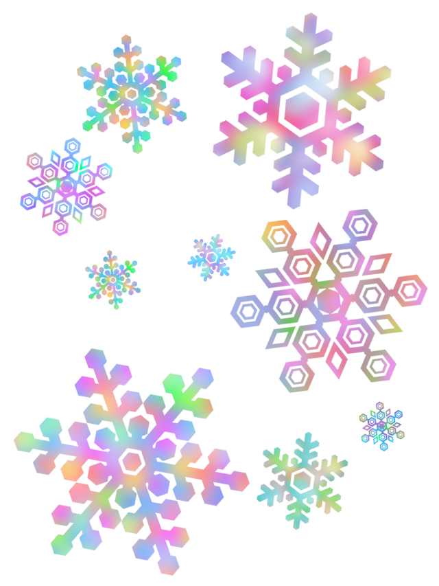 雪の結晶壁紙画像カラフル背景素材イラスト 無料イラスト素材 素材ラボ