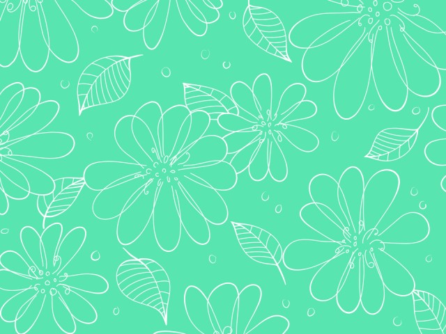 シンプルな花の背景素材02 緑 無料イラスト素材 素材ラボ