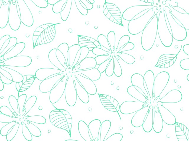 シンプルな花の背景素材03 緑 無料イラスト素材 素材ラボ