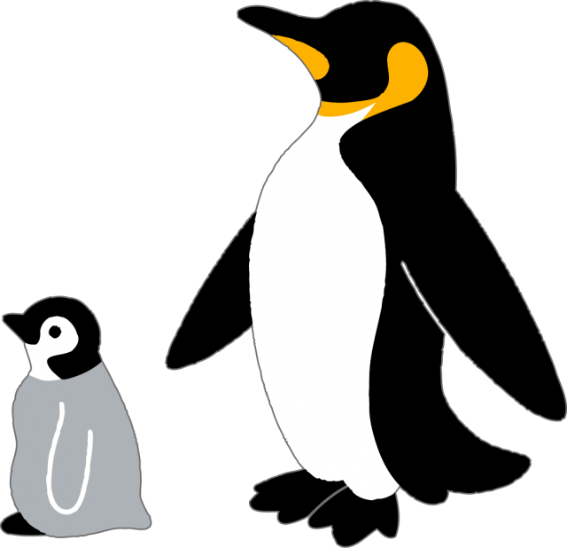 ペンギンのイラスト 親子 無料イラスト素材 素材ラボ