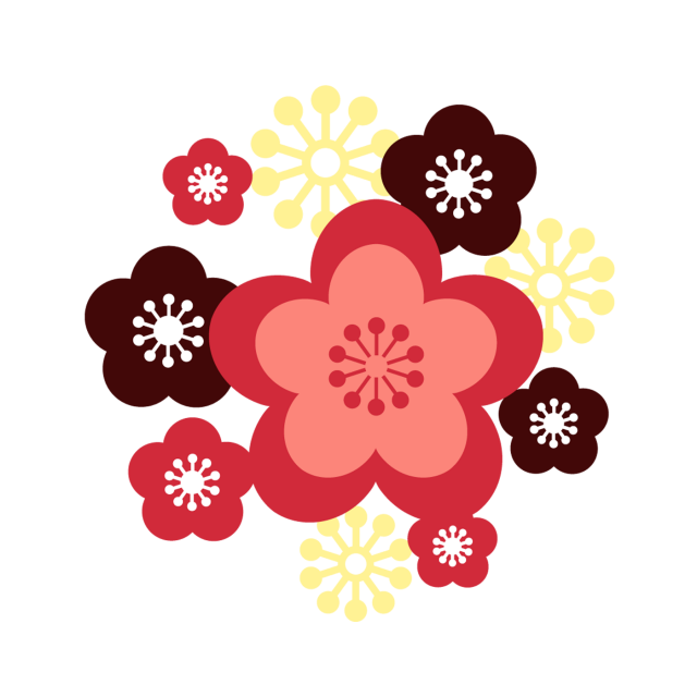 梅の花のワンポイントイラスト 無料イラスト素材 素材ラボ