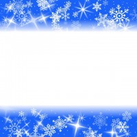 青い雪の結晶フレ…