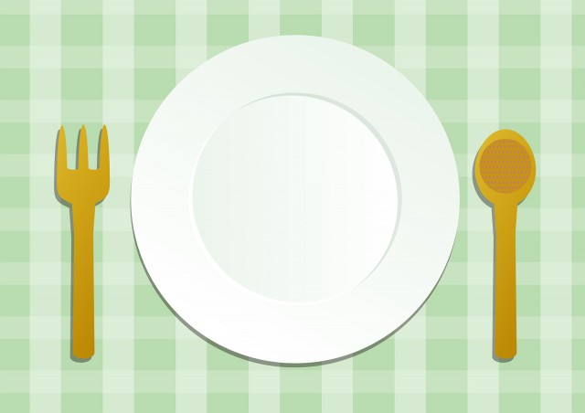 お皿とスプーンフォーク 無料イラスト素材 素材ラボ