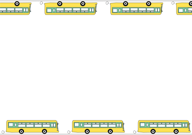 黄色のバスフレーム Csai Png 無料イラスト素材 素材ラボ