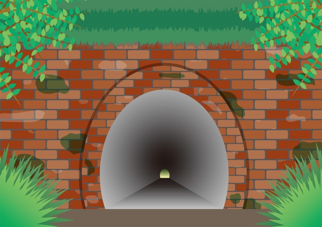無料イラスト素材：トンネル