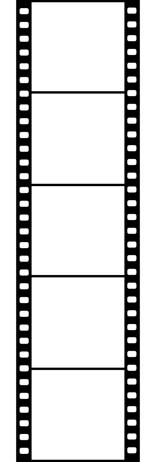 フィルムフレーム縦連結 無料イラスト素材 素材ラボ