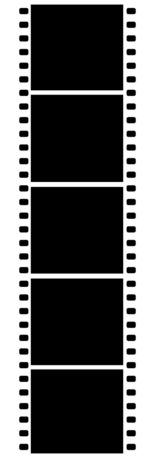 フィルムフレーム縦連結 黒 無料イラスト素材 素材ラボ