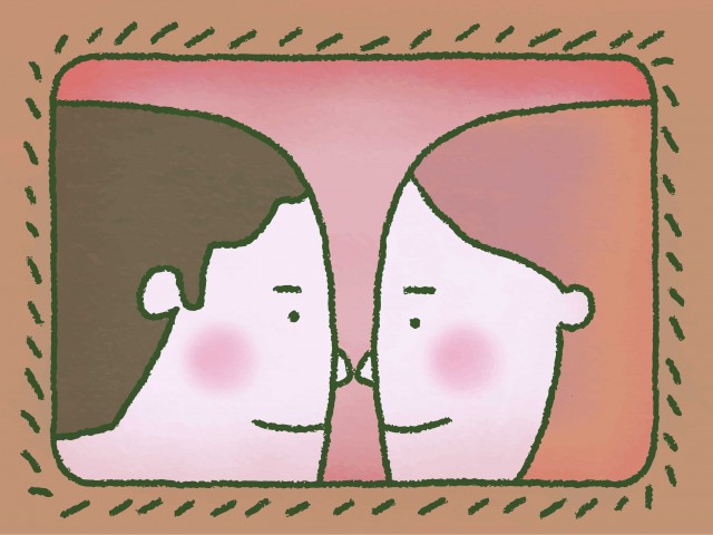 向き合うふたり 無料イラスト素材 素材ラボ