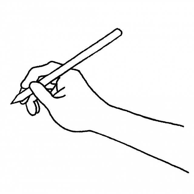 ペンを持つ手 無料イラスト素材 素材ラボ