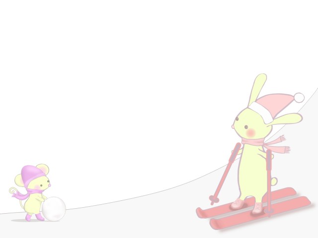 スキーするウサギのイラスト 無料イラスト素材 素材ラボ