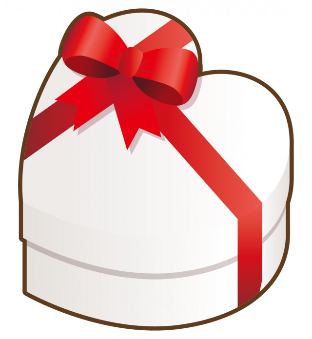 ハートのプレゼントボックス02 リボン 箱 誕生日 クリスマス バレンタイン ホワイトデー 記念日 無料イラスト素材 素材ラボ