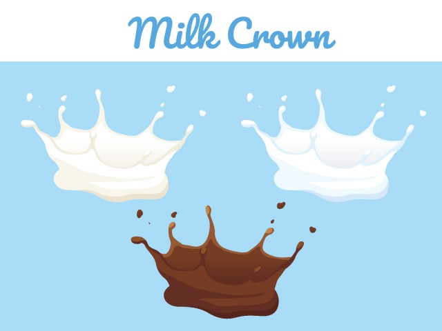 ミルククラウン ミルク 牛乳 水 チョコ 無料イラスト素材 素材ラボ