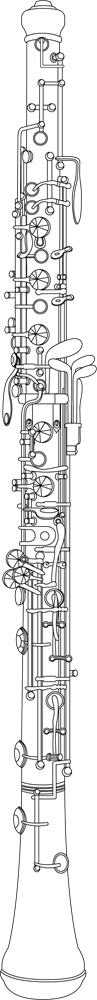 オーボエの線画アイコン Csai Png 無料イラスト素材 素材ラボ