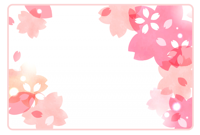 桜のフレーム 無料イラスト素材 素材ラボ