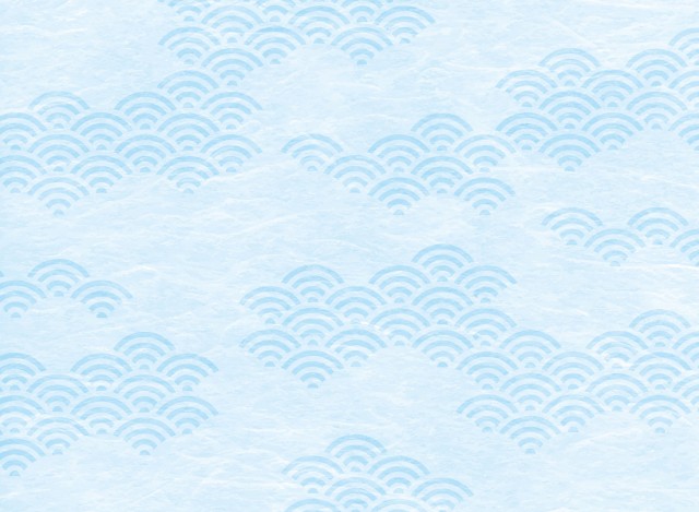 夏ブルー 和紙 雲流 青海波 模様 和風背景画像 無料イラスト素材 素材ラボ