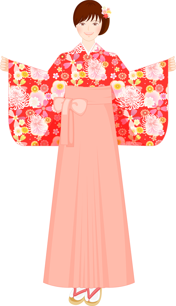 袴姿の女性 Csai Png 無料イラスト素材 素材ラボ