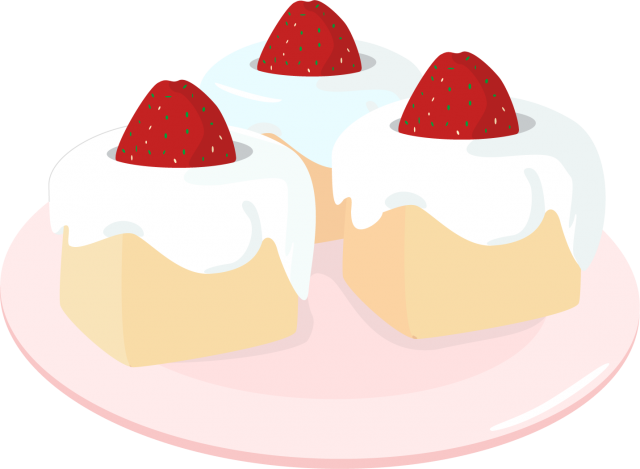 いちごのケーキ 無料イラスト素材 素材ラボ