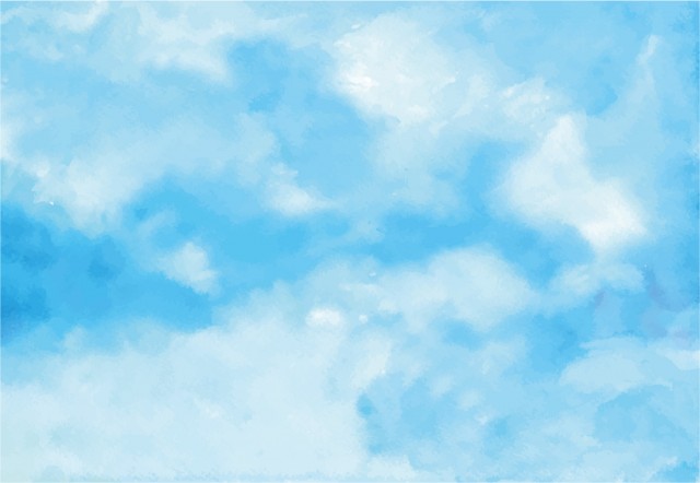 夏 空 海イメージ 水彩背景画 水色 ブルー 無料イラスト素材 素材ラボ