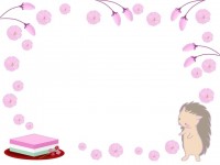 桜と菱餅のフレー…