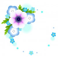 青い春の花のフレ…